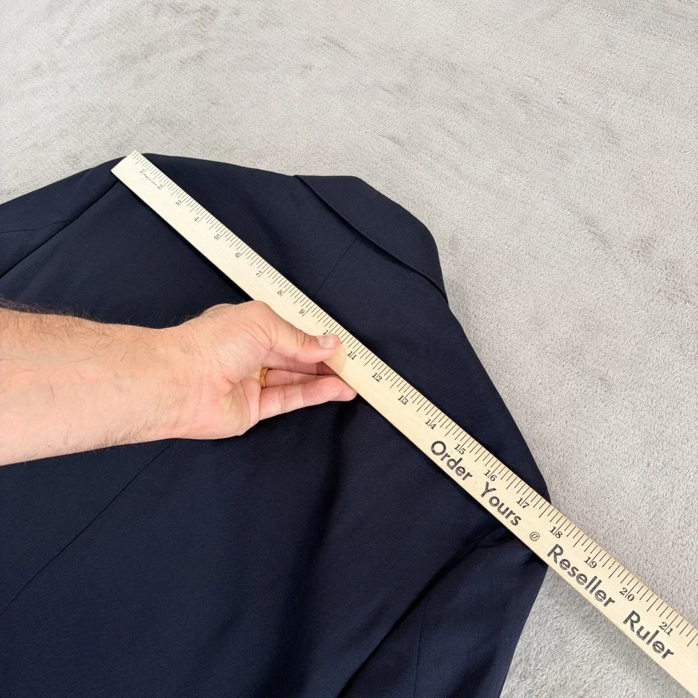 Brooks Brothers Red Fleece Blazer in Navy Wool Marzotto Italian Fabric Men 38R